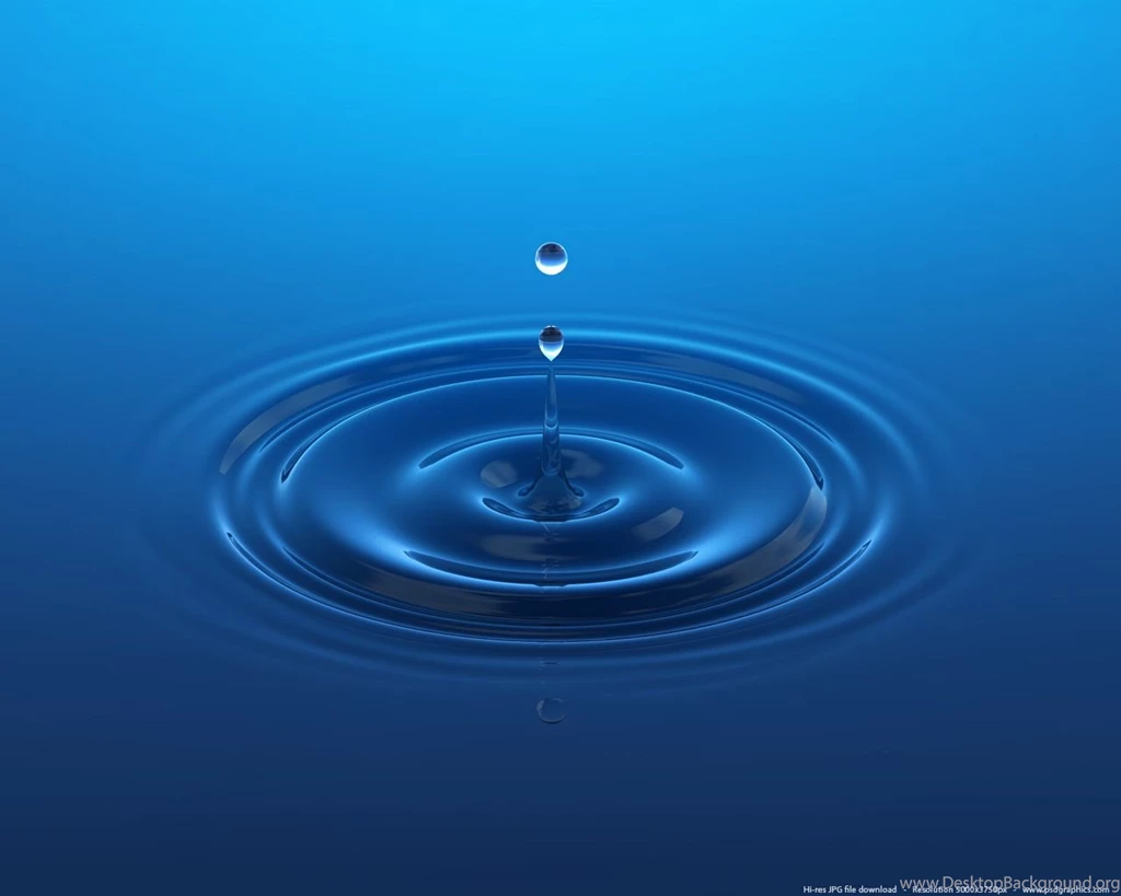 Blue Water Drop Backgrounds
