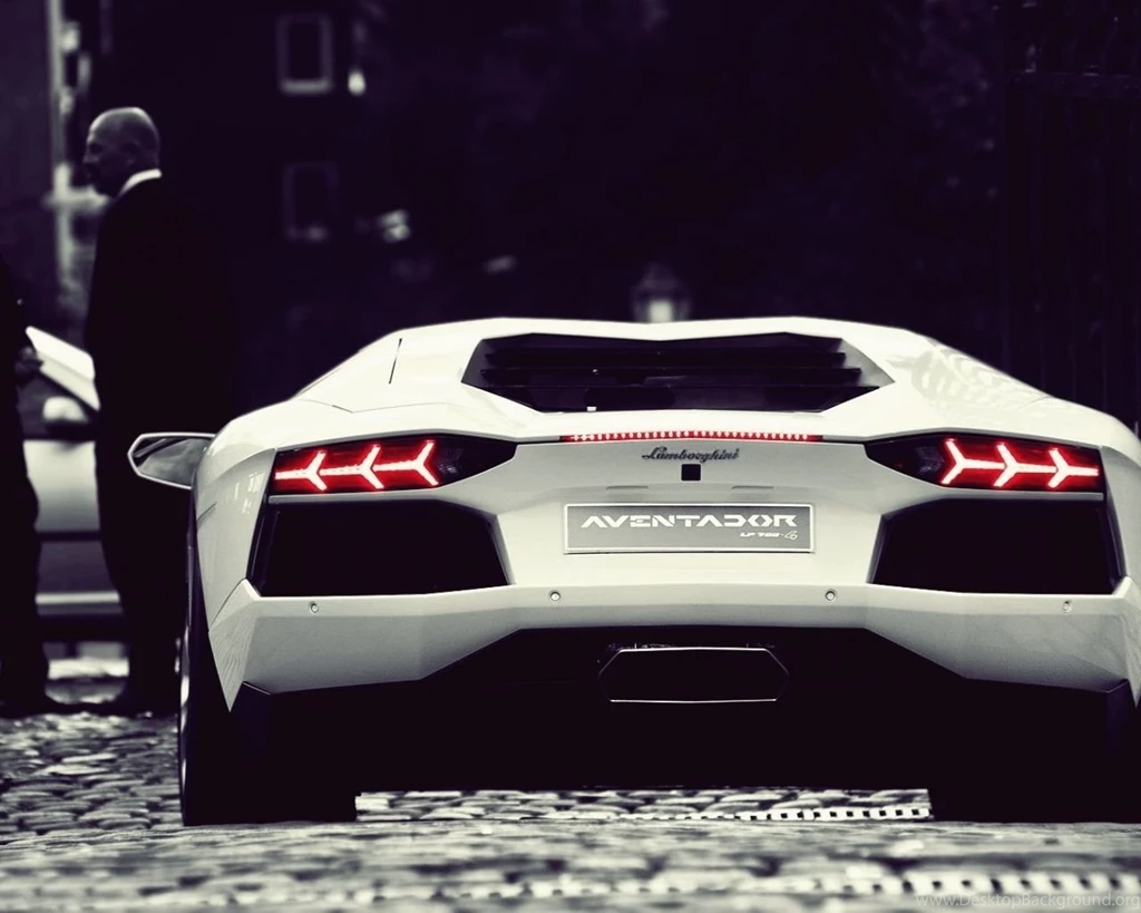 1280x1024 White Lamborghini Aventador LP700 4 Rear Desktop PC And ...