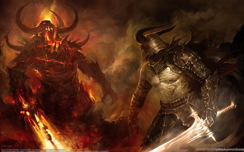 Demon Vs Knight Wallpapers 1920x1200 (