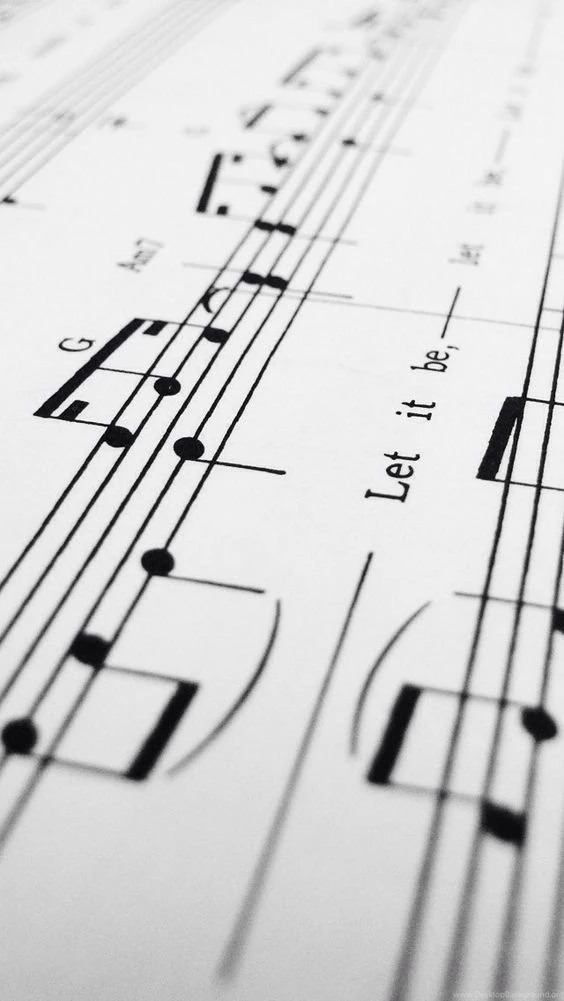 Let It Be The Beatles Sheet Music iPhone 5 Wallpapers