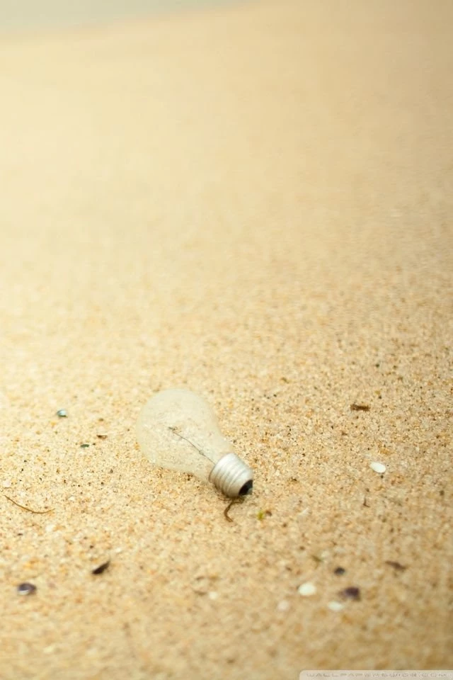 Light Bulb On Sand HD Desktop Wallpapers : High Definition ...