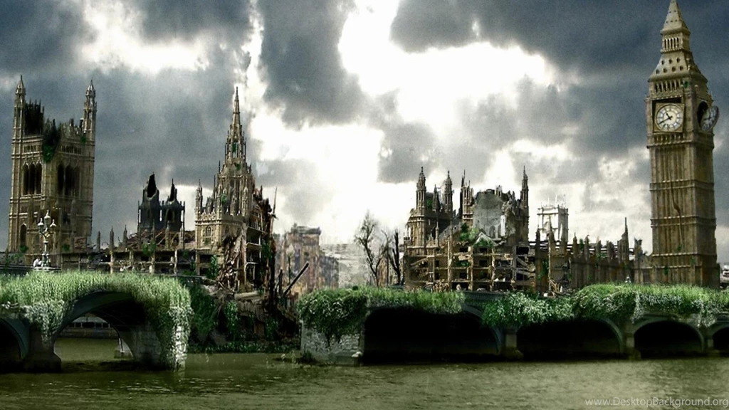 London Postapocalyptic Artwork Fantasy Hd Wallpapers (