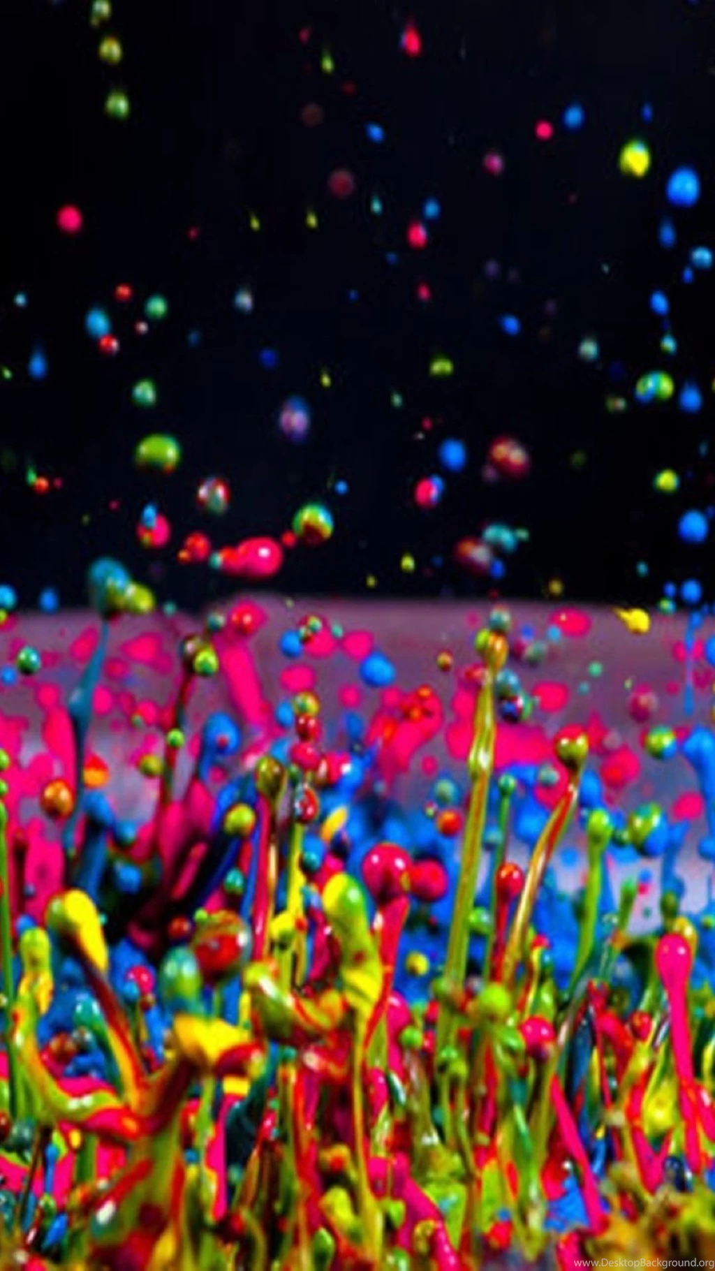 2. Colorful Splashing paint Drops 10 Stunning Samsung Galaxy S4 Wallpapers.jpg