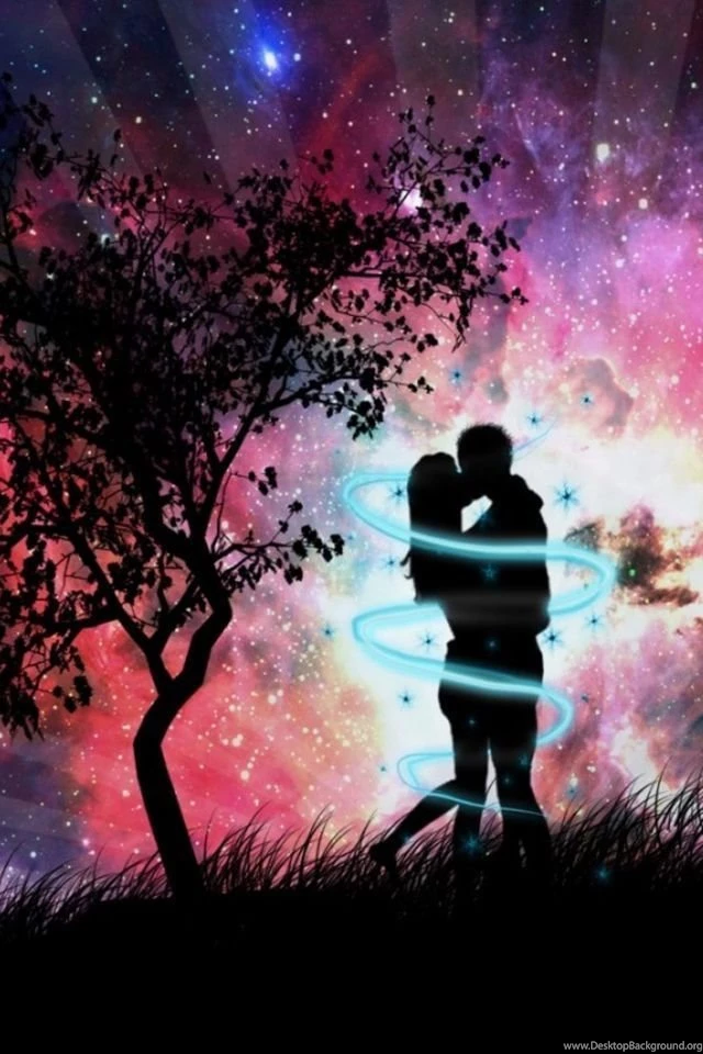 Night Couple Kissing Iphone 4 Wallpapers 640x960 Hd Wallpapers Phone