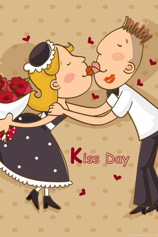 Kiss Day Iphone 4 Wallpapers 640x960 Mobile Hd Wallpapers