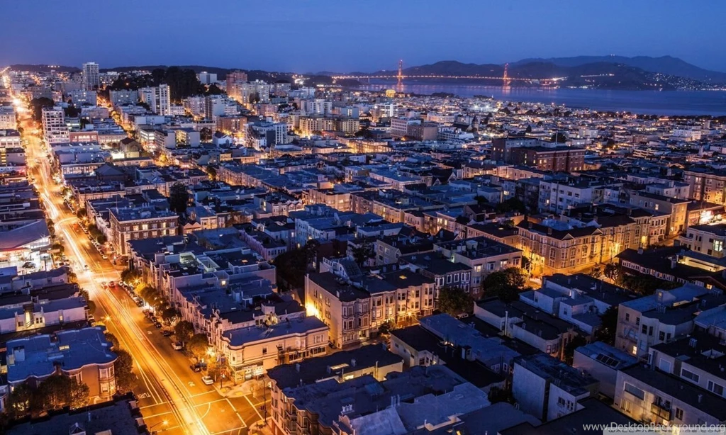 San Francisco At Night HD Desktop Wallpapers : Widescreen : High ...