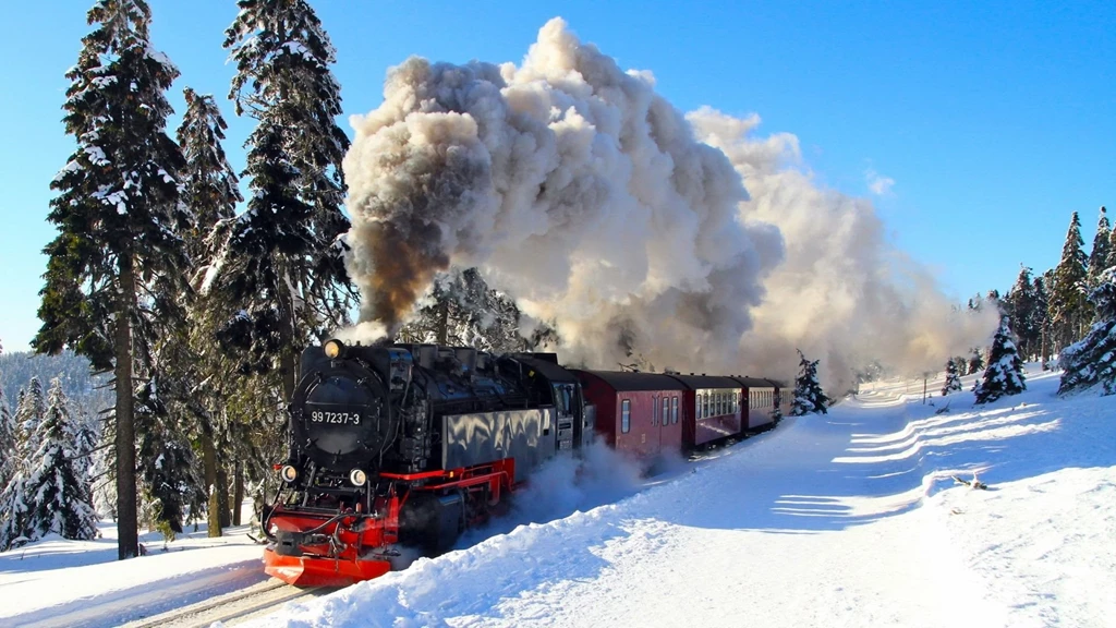 1920x1080 Winter Locomotive Wallpapers