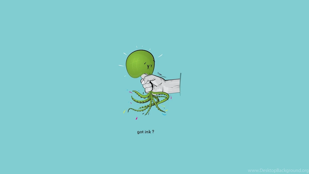 Download Wallpapers 3840x2160 Minimalism, Humor, Art, Octopus, Hand ...