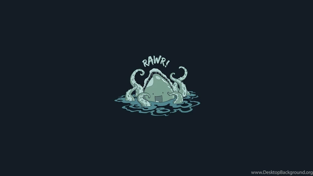OCTOPUS Sealife Underwater Ocean Sea Art Artwork Minimal ...
