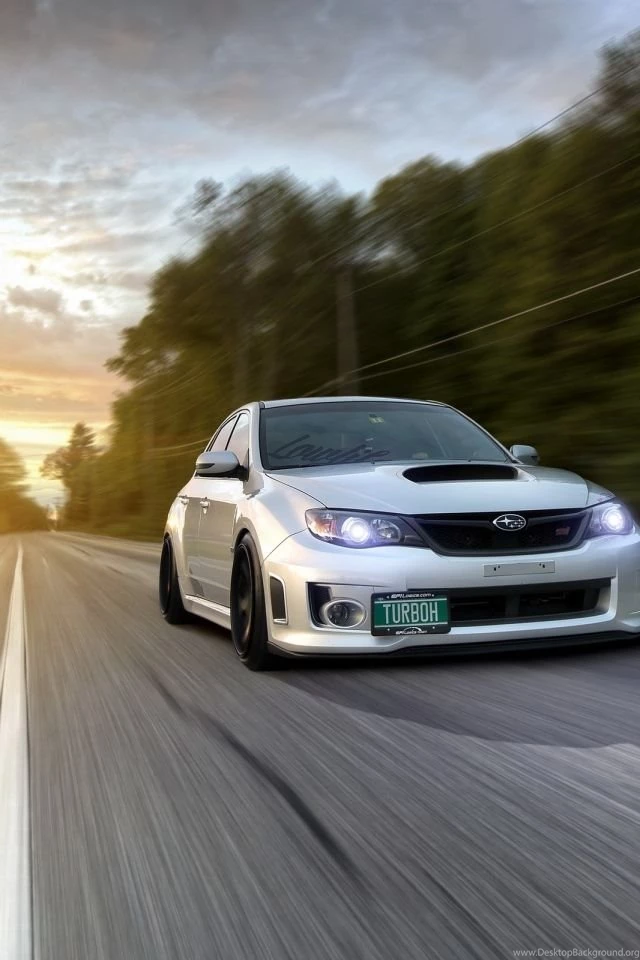 Download Wallpapers 640x960 Subaru Impreza Wrx, Traffic, Auto, Road ...