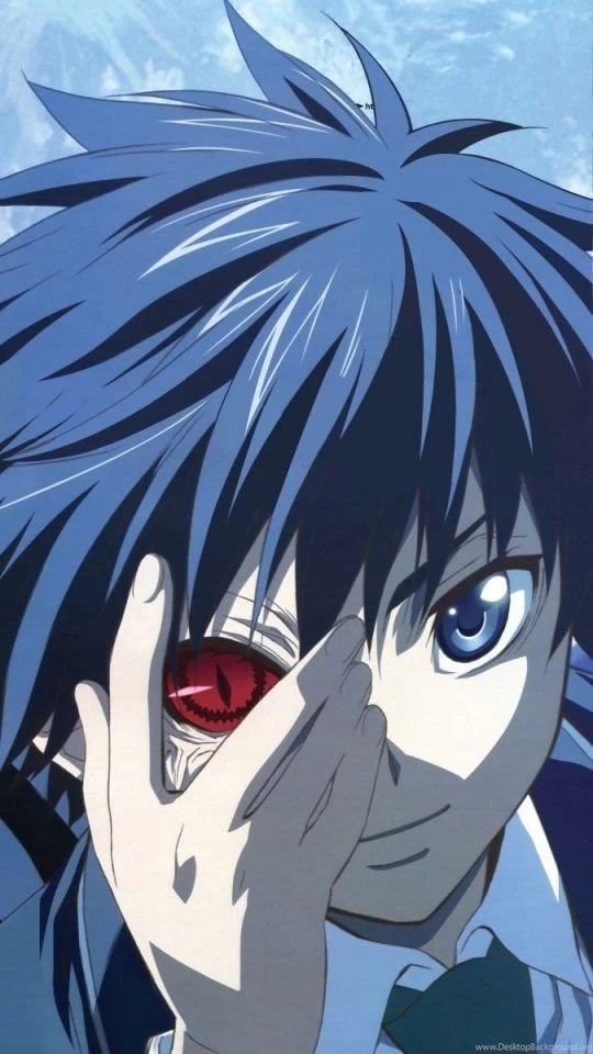 Download Wallpapers 540x960 Anime, Boy, Blue, Eyes, Hair Android ...