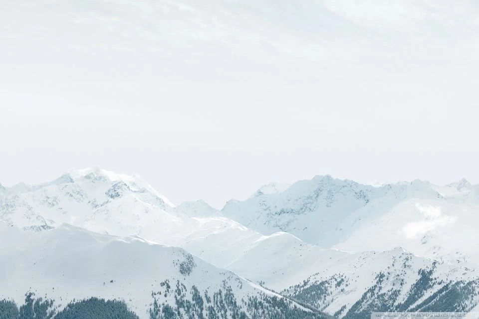 Apple IOS Snow Mountains HD Desktop Wallpapers : Widescreen : High ...