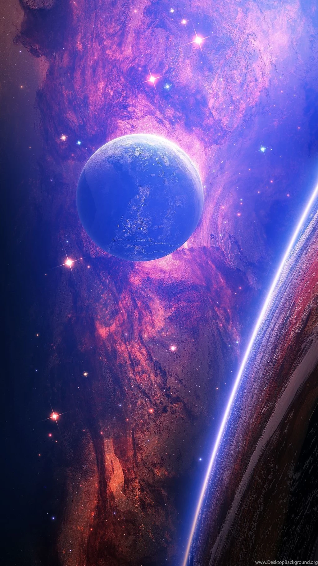 Galaxy Background Hd Vertical
