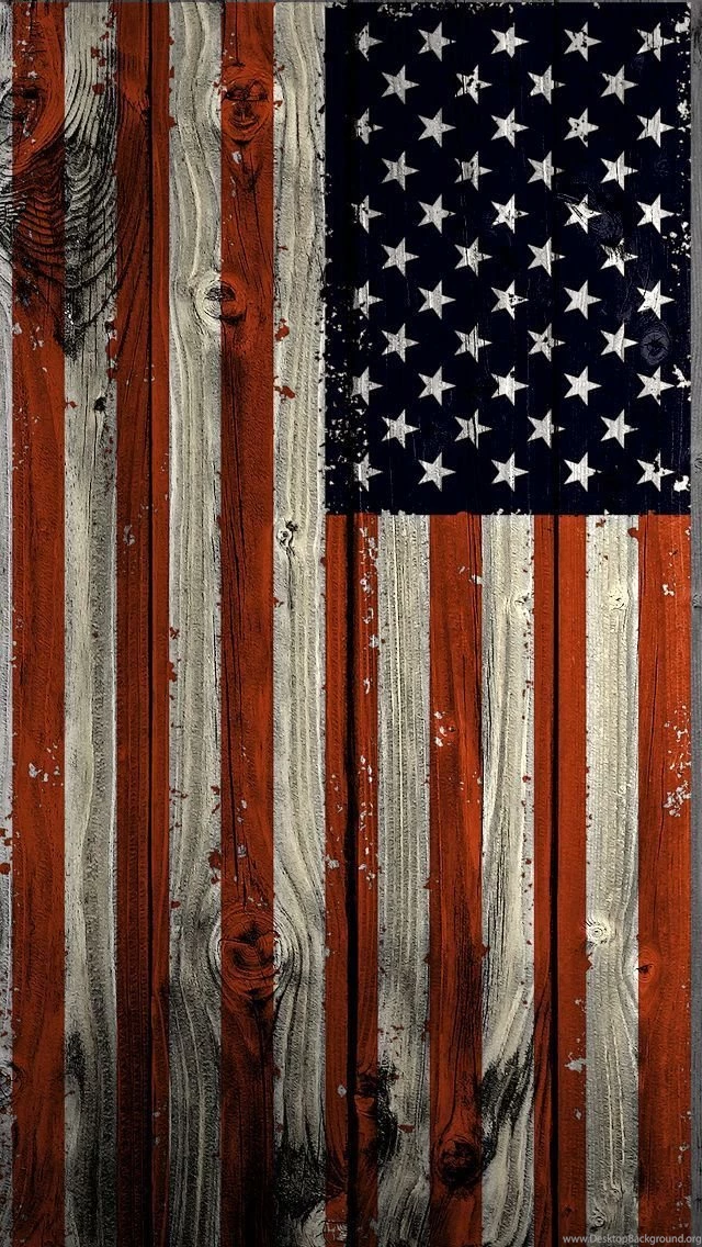 Vertical American Flag
