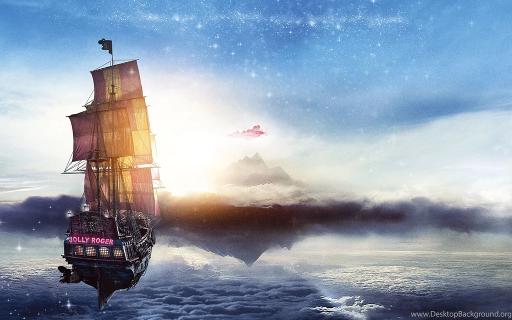 Jolly Roger Pan Pirate Ship Wallpapers