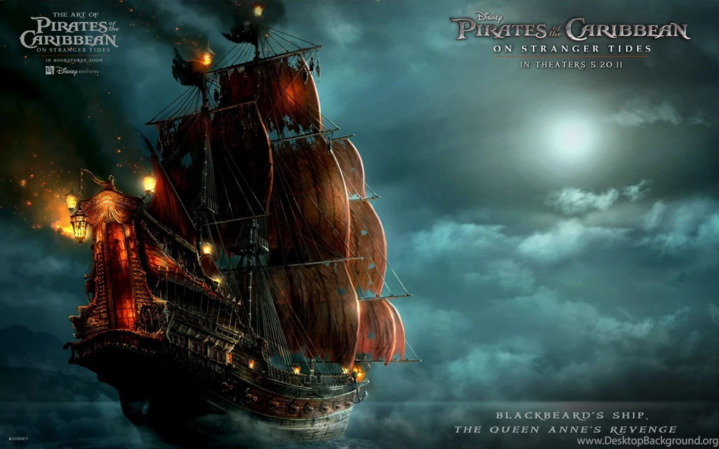 Blackbeard's Ship In Pirates Of The Caribbean 4 Wallpapers
