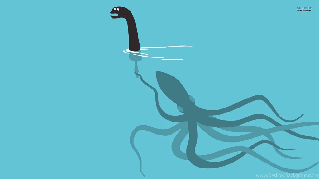 The Loch Ness Monster Is An Octopus Wallpapers Funny Wallpapers ...
