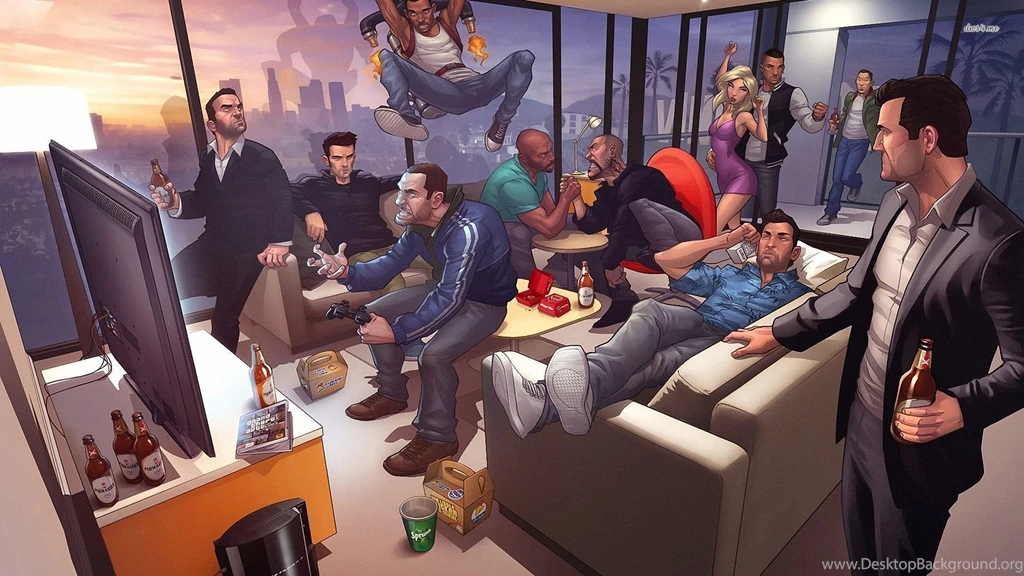 14936 grand theft auto characters 1920×1080 game wallpapers