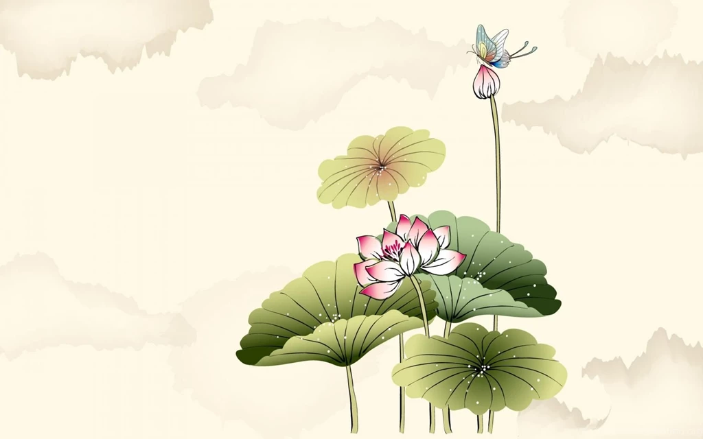 Watercolor Of Lotus Hd Wallpapers 1680x1050 Widescreen Hd Wallpapers ...