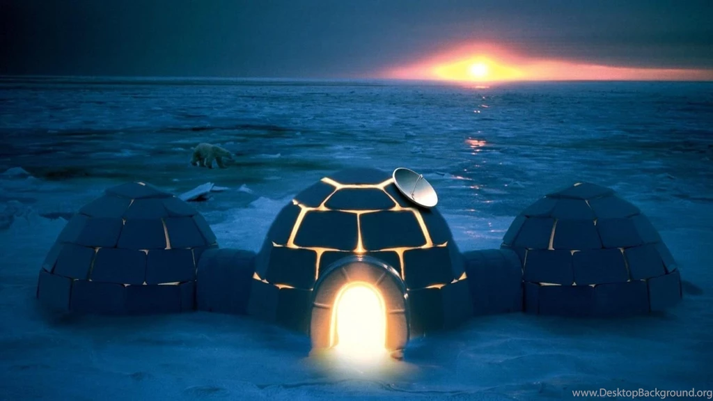 Funny Hi Tech Igloo Arctic Hd Wallpapers (