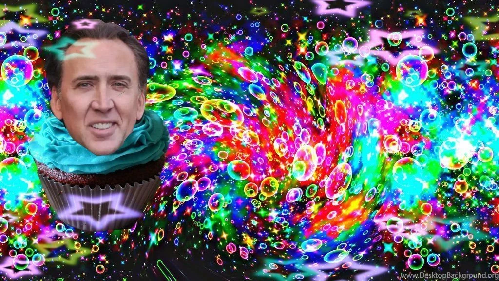 Nicolas Cage TRIPPY CUPCAKE WALLPAPER By Star dome On DeviantArt
