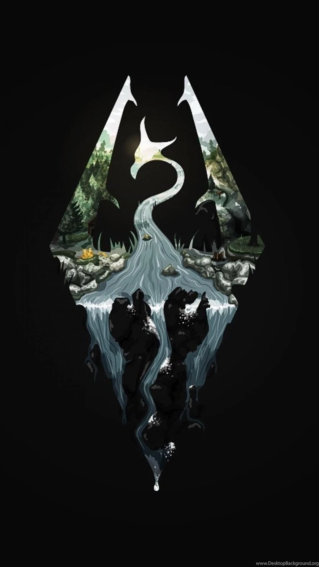 Dragons Logos The Elder Scrolls V: Skyrim Wallpapers