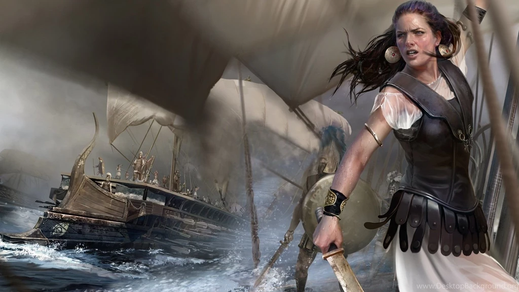 Download Wallpapers 1920x1080 Rome Total War, Girl, Soldiers, Armor ...