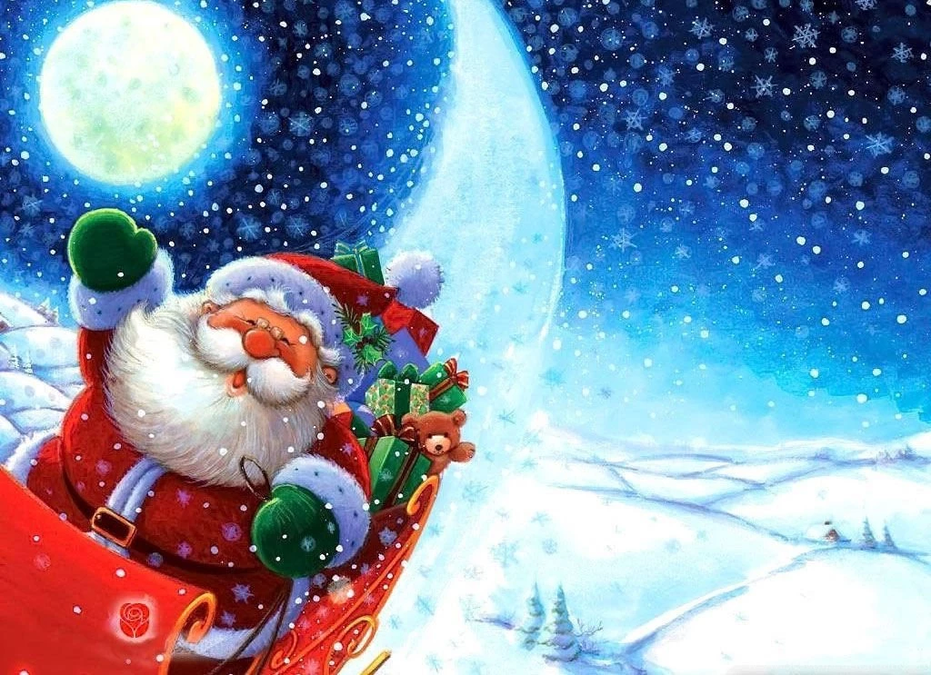 Santa Claus Merry Christmas Wallpapers High Res