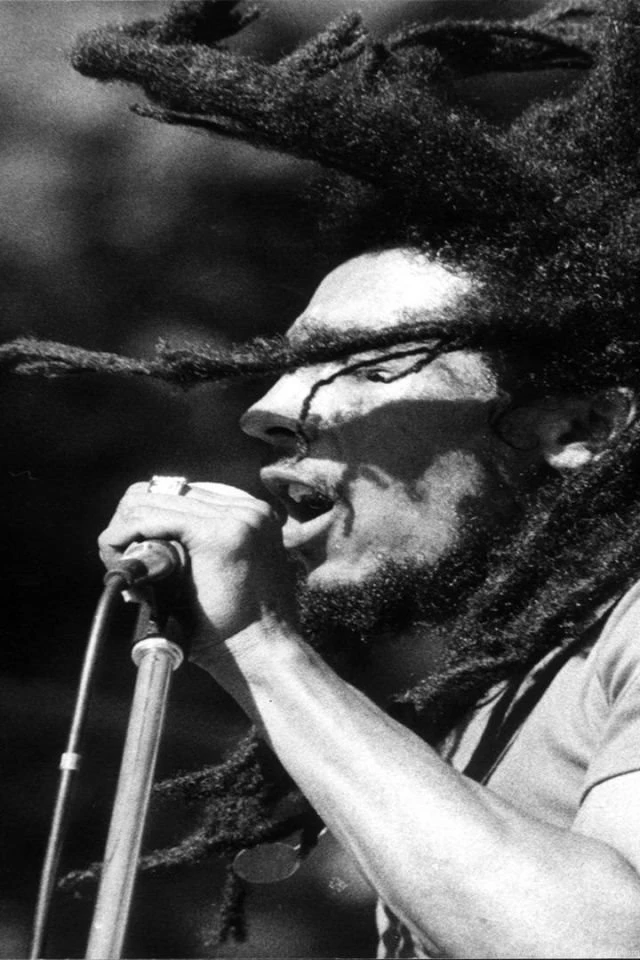 Download Wallpapers 640x960 Bob Marley, Bridge, Look, Jacket ...