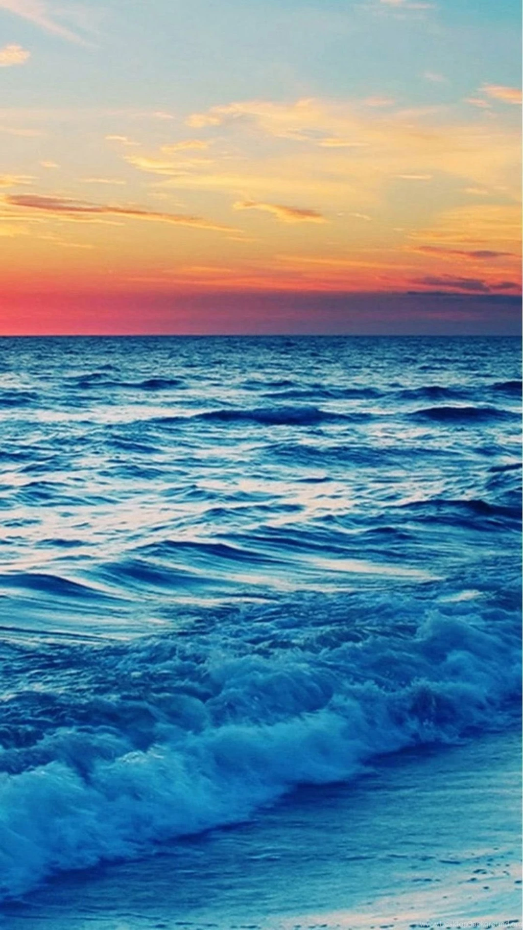 Nature Sunset Sea Beach iPhone 6 Wallpapers Download