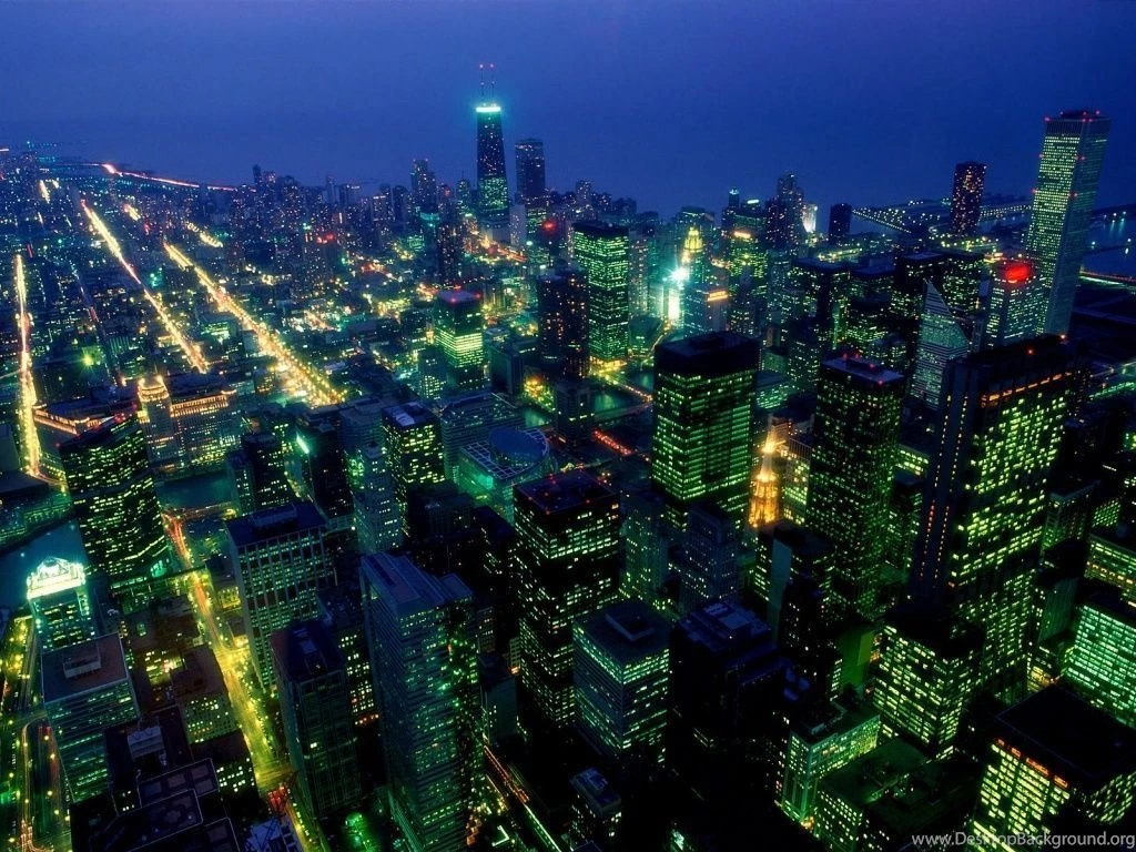 1024x768 After Dark In Chicago Desktop PC And Mac Wallpapers