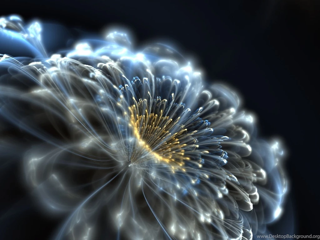 Abstract Neon Flower Wallpapers