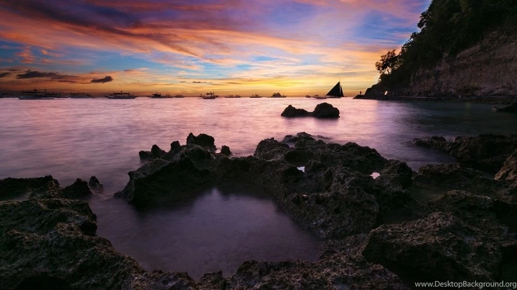 Coastal Sunset Seascape Ultra High Definition – 1024×576 High ...