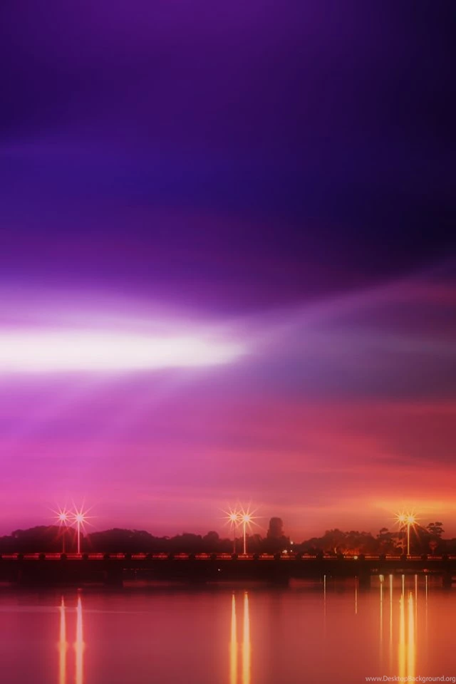 Nighttime Bridge iPhone 4s Wallpapers Download