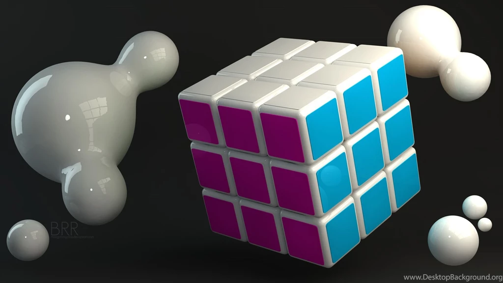 3D Rubik's Cube Wallpapers
