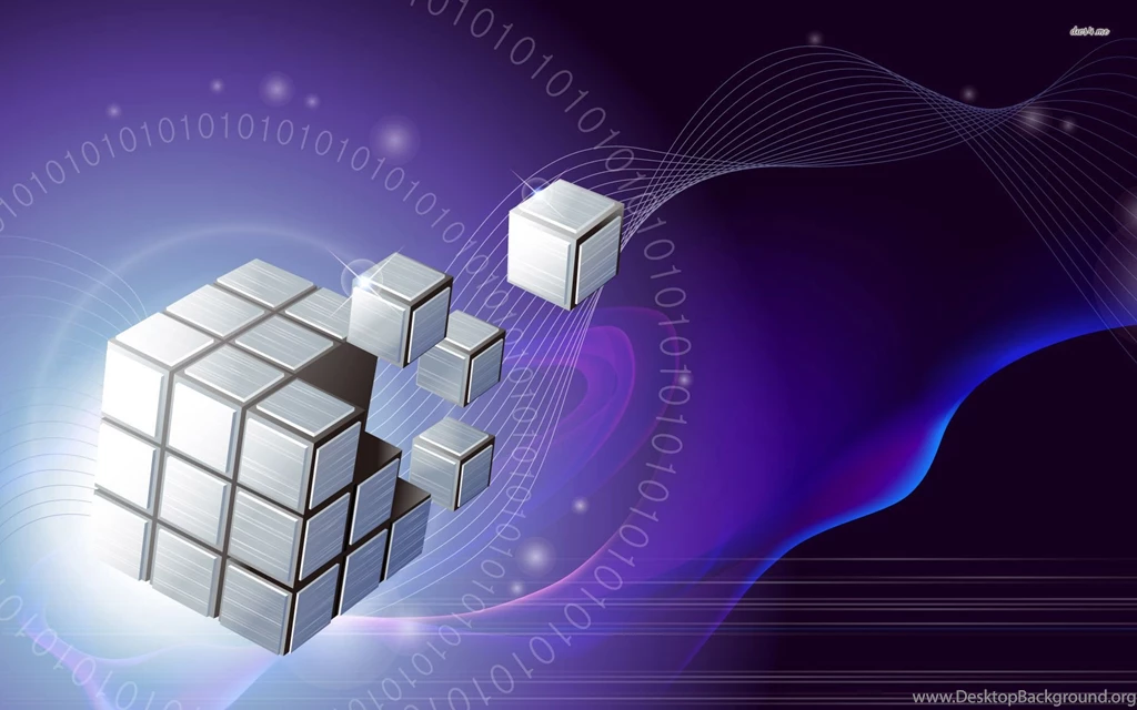 White Rubik's Cube Wallpapers 3D Wallpapers