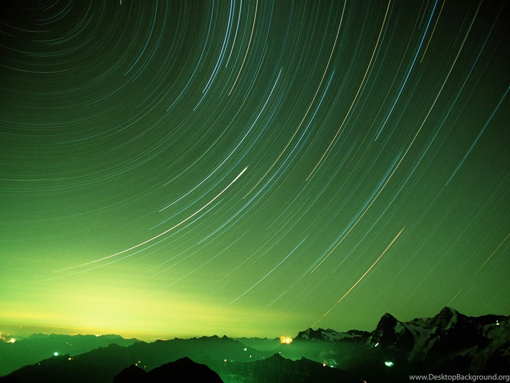 Star Trails, Berner Oberland Wallpapers And Images Wallpapers ...