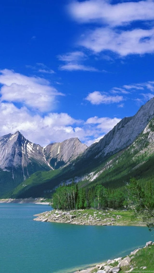 Medicine Lake Volcano in Jasper National Park Alberta Canada 640x1136.jpg