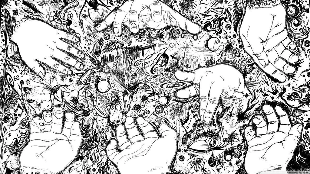 Hands Drawing HD Desktop Wallpapers : High Definition : Mobile