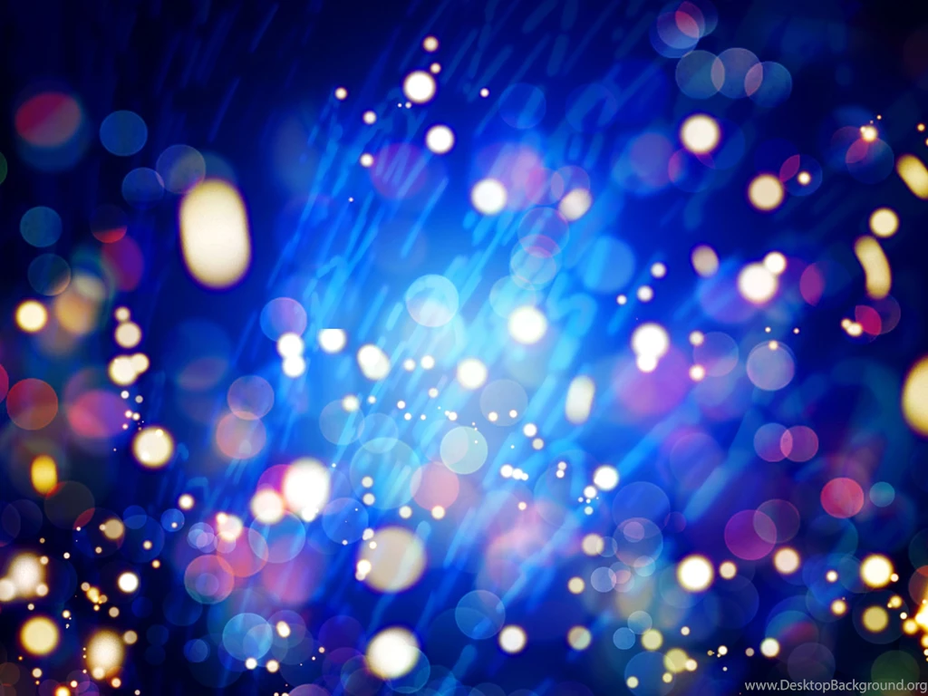 Wallpapers Lights, Blau, Bokeh