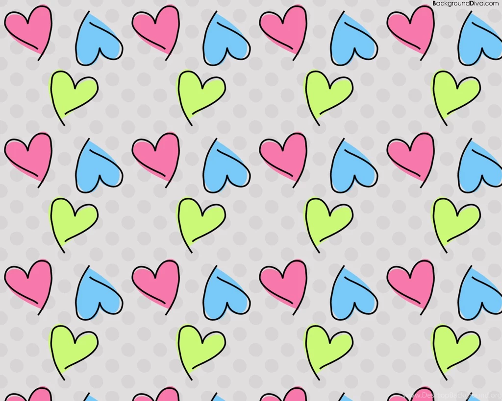 Girly wallpapers for computermore girly hearts desktop wallpapers ...