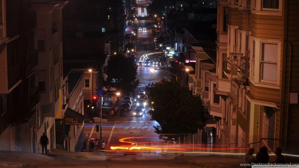 San Francisco At Night, California HD Desktop Wallpapers : High ...