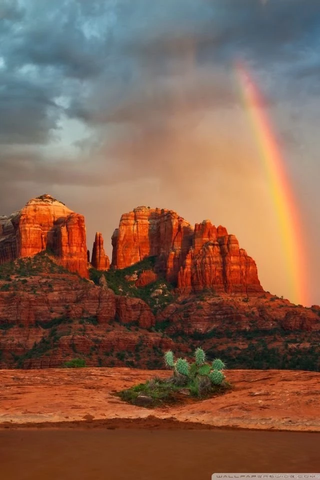 Rainbow In Arizona HD Desktop Wallpapers : Widescreen : High ...