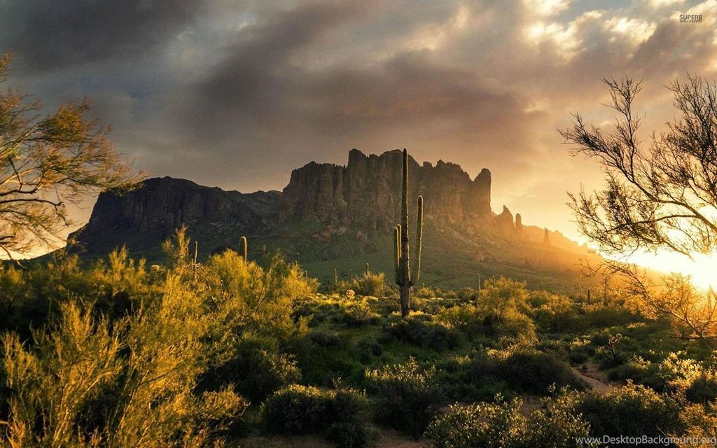 Superstition Mountains, Arizona Wallpapers Nature Wallpapers