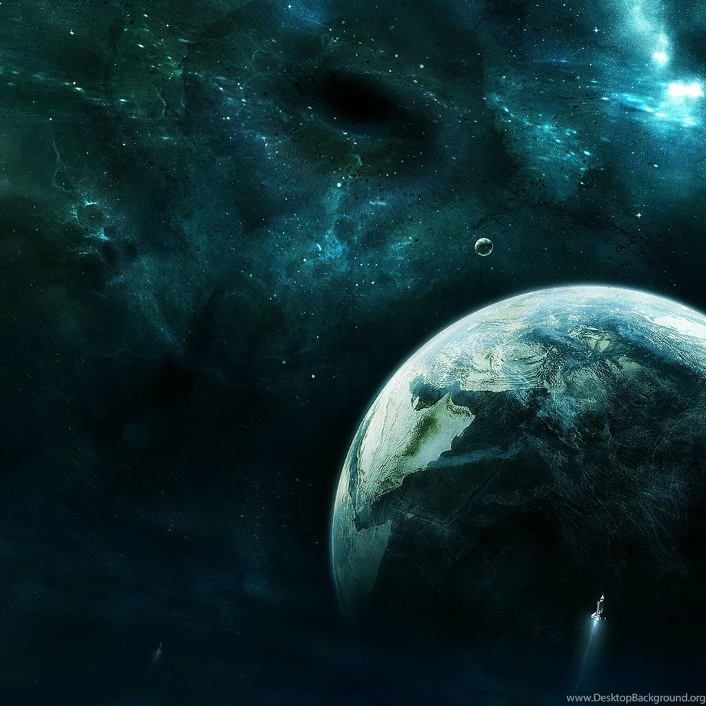 3D Space Scene iPad 3,4 & Air Wallpapers
