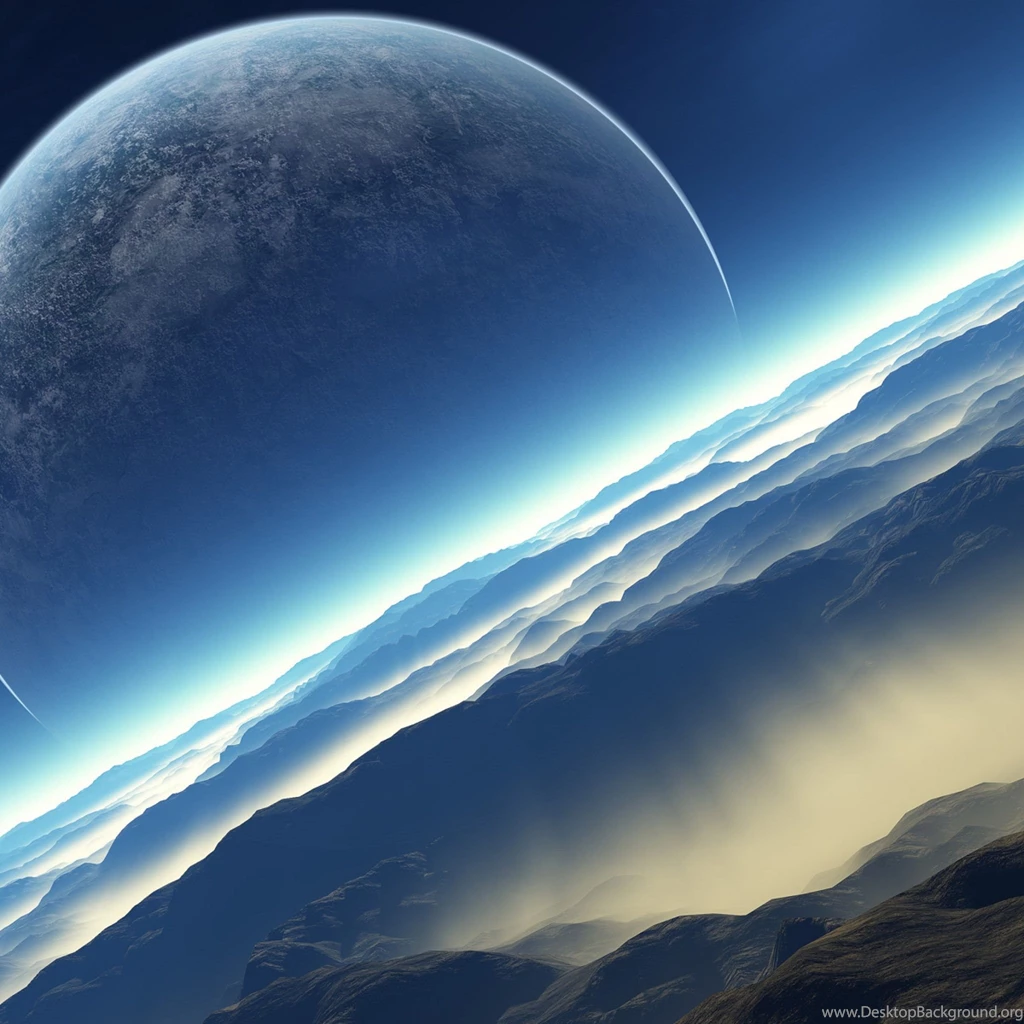 3D Space Scene iPad 3,4 & Air Wallpapers