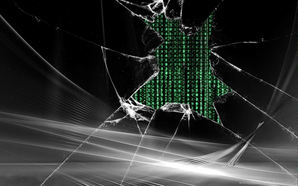 16660) Broken Screen Computer Wallpapers Attachment WalOps.com
