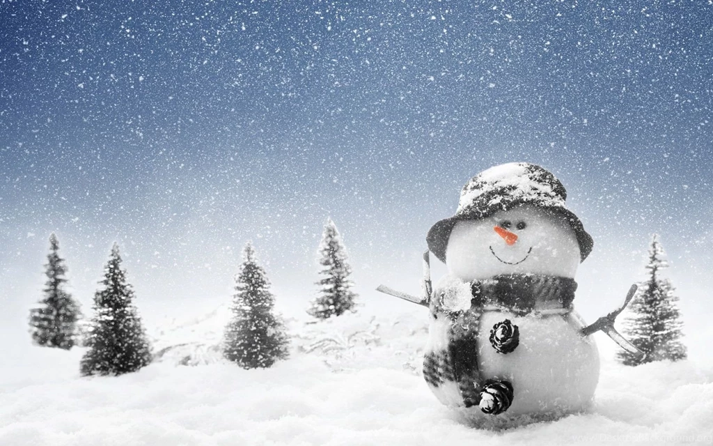 1680x1050 Winter Snowman Wallpapers