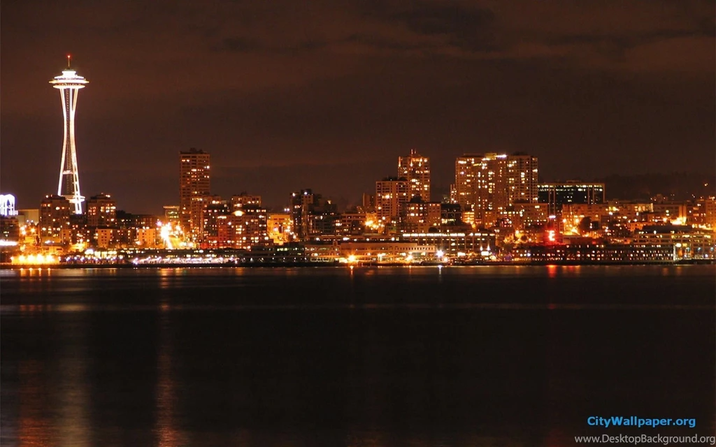 Seattle Skyline At Night Wallpapers 167351