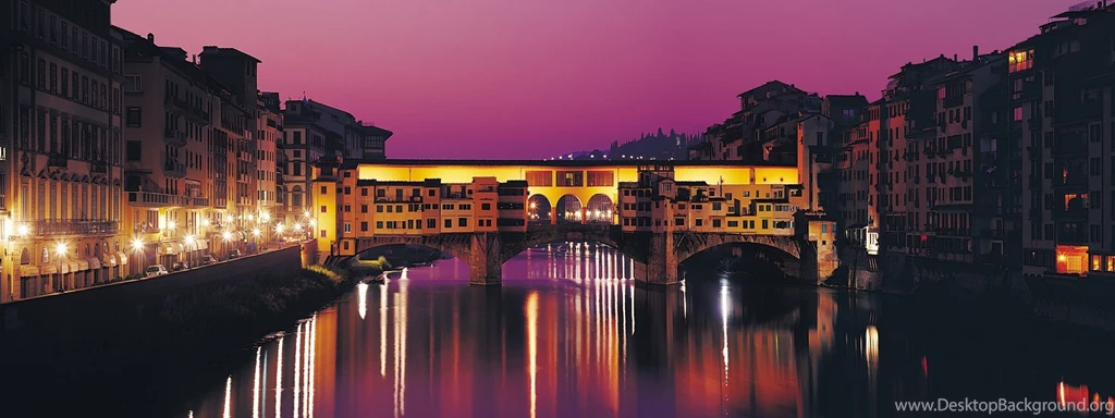 Bridges Italy Florence Ponte Vecchio Rivers Reflections Wallpapers ...